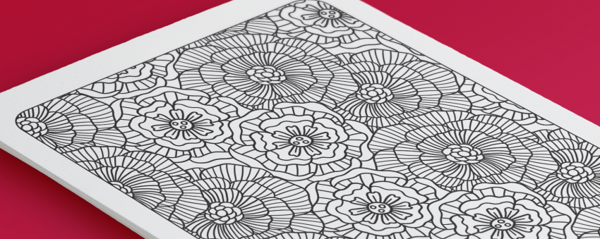 Carnation Cluster coloring page