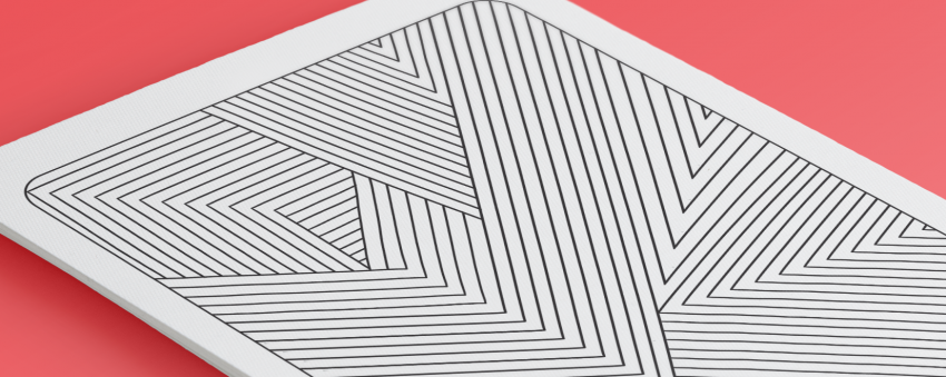 Linking Lines geometric coloring page
